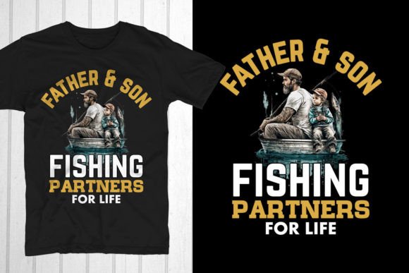 Father Son Fishing Partners for Life Graphics Review