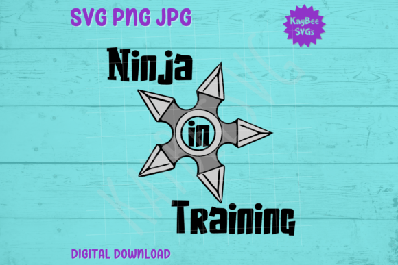 Ninja in Training SVG Graphics for T-Shirt Designs