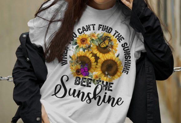 Sunflower PNG Graphics: Designing for T-Shirt Collections