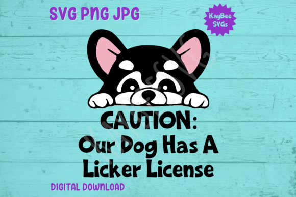 The Licker License Dog Graphic: A Versatile Design for T-Shirts